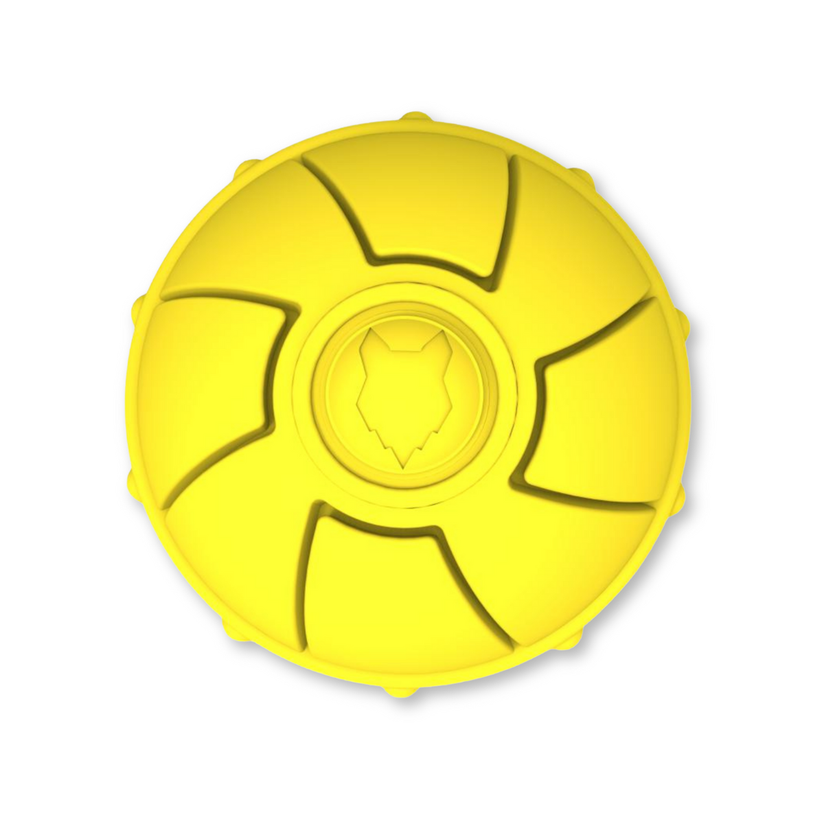 Fenrir High Bouncing Durable Yellow Rubber Knattle Dog Ball
