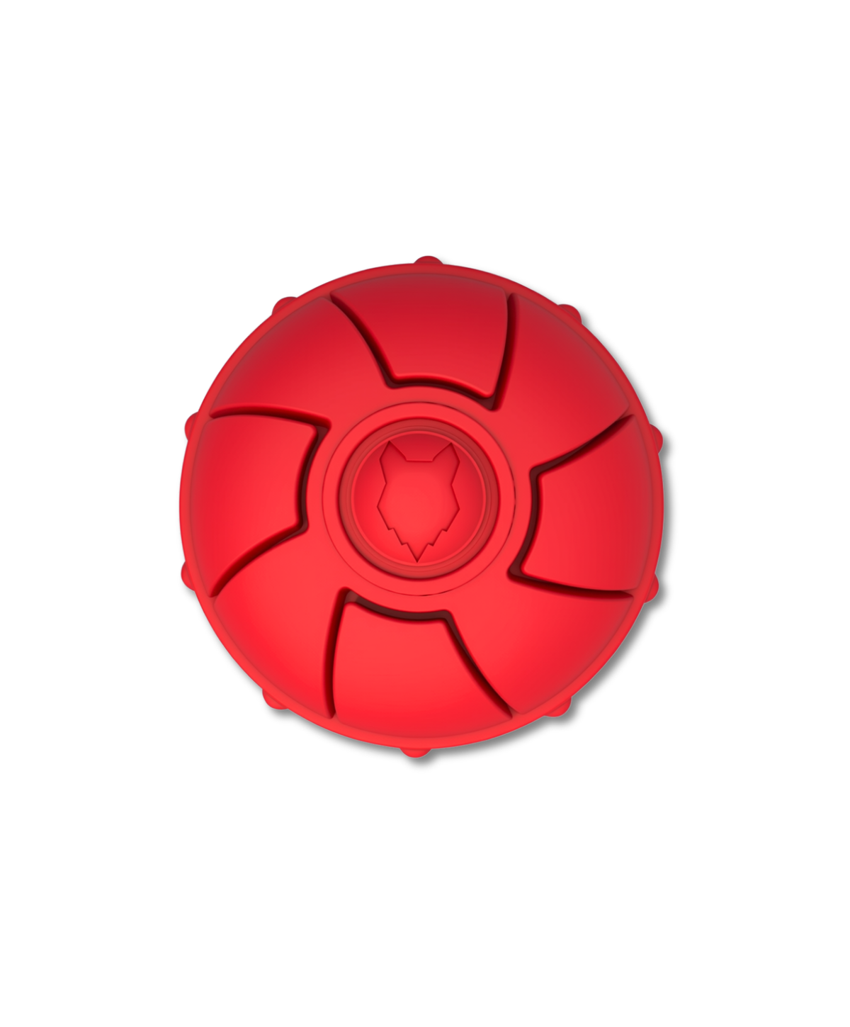 Fenrir High Bouncing Durable Yellow Rubber Knattle Dog Ball Perfect for Fetch and Recall 2.5 Inch Diameter Toy