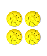 Fenrir High Bouncing Durable Yellow Rubber Knattle Dog Ball Perfect for Fetch and Recall 2.5 Inch Diameter Toy