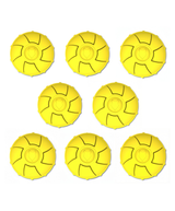 Fenrir High Bouncing Durable Yellow Rubber Knattle Dog Ball Perfect for Fetch and Recall 2.5 Inch Diameter Toy